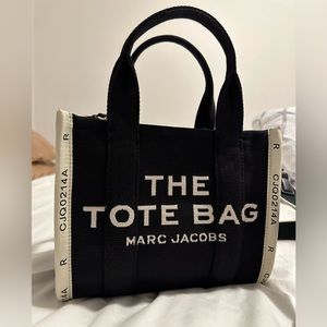 Marc Jacobs Black and Cream Tote Bag